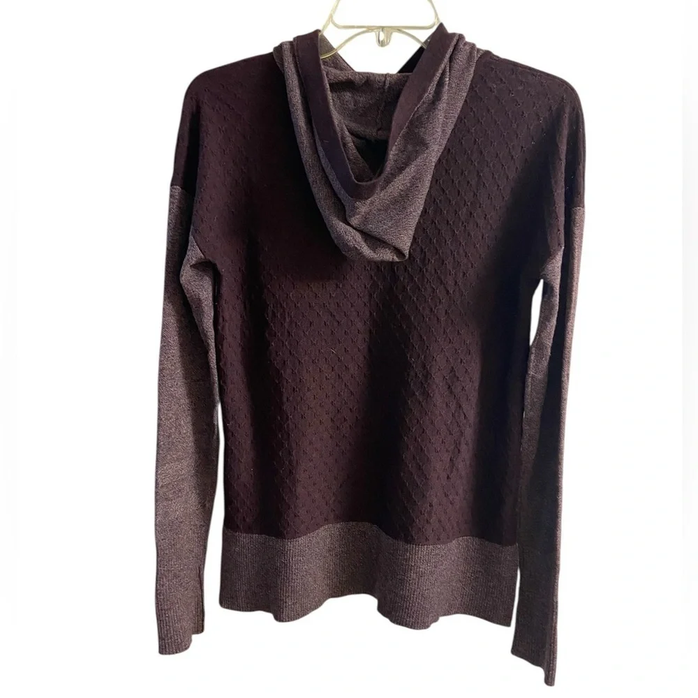 Smartwool Shadow pine sweater hoodie maroon women Small
